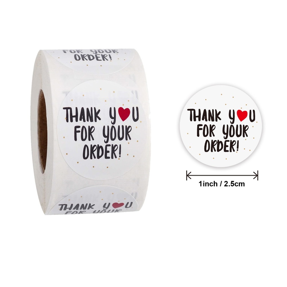 500 Thank You Stickers